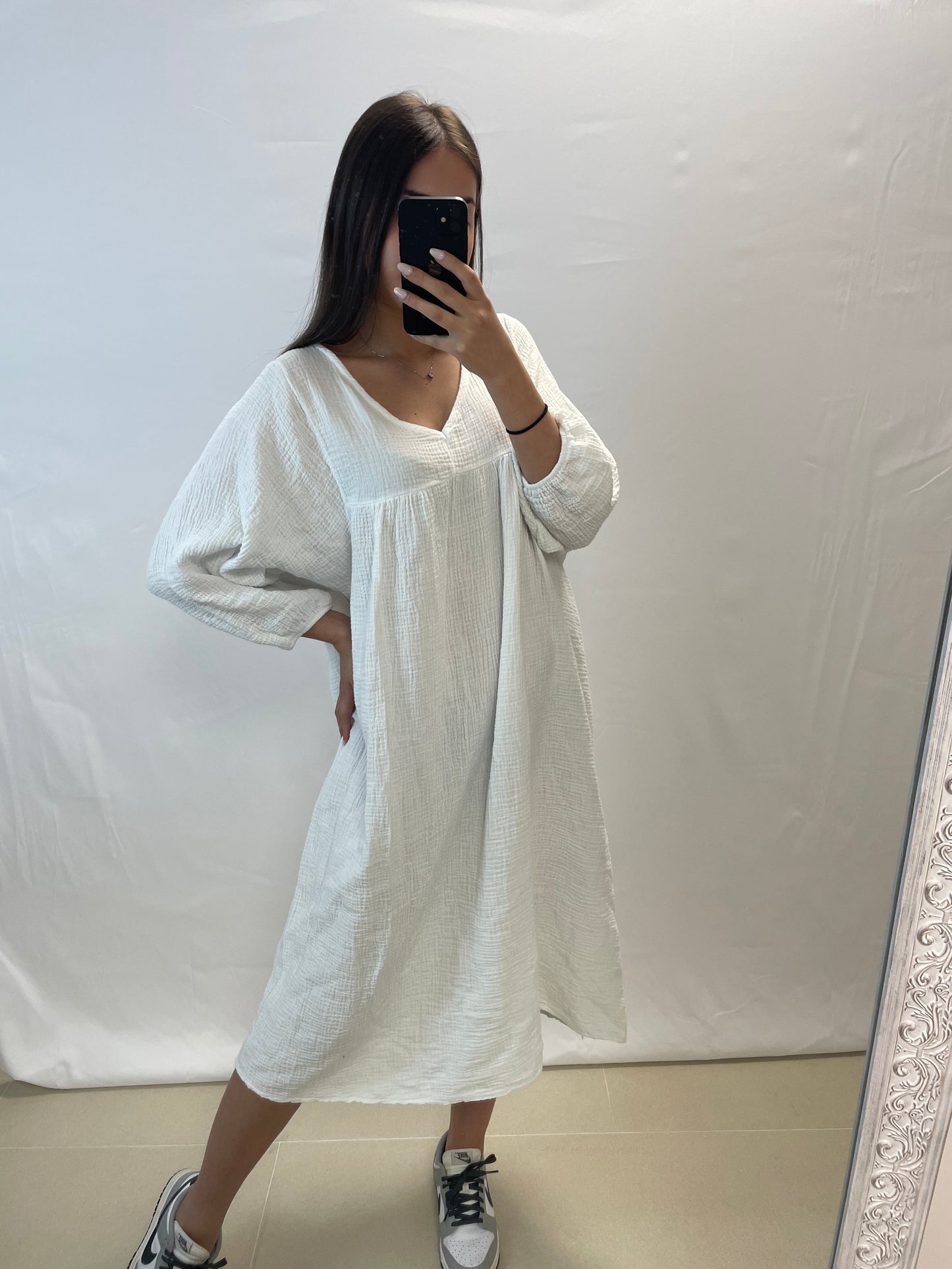 Robe en gaz de coton