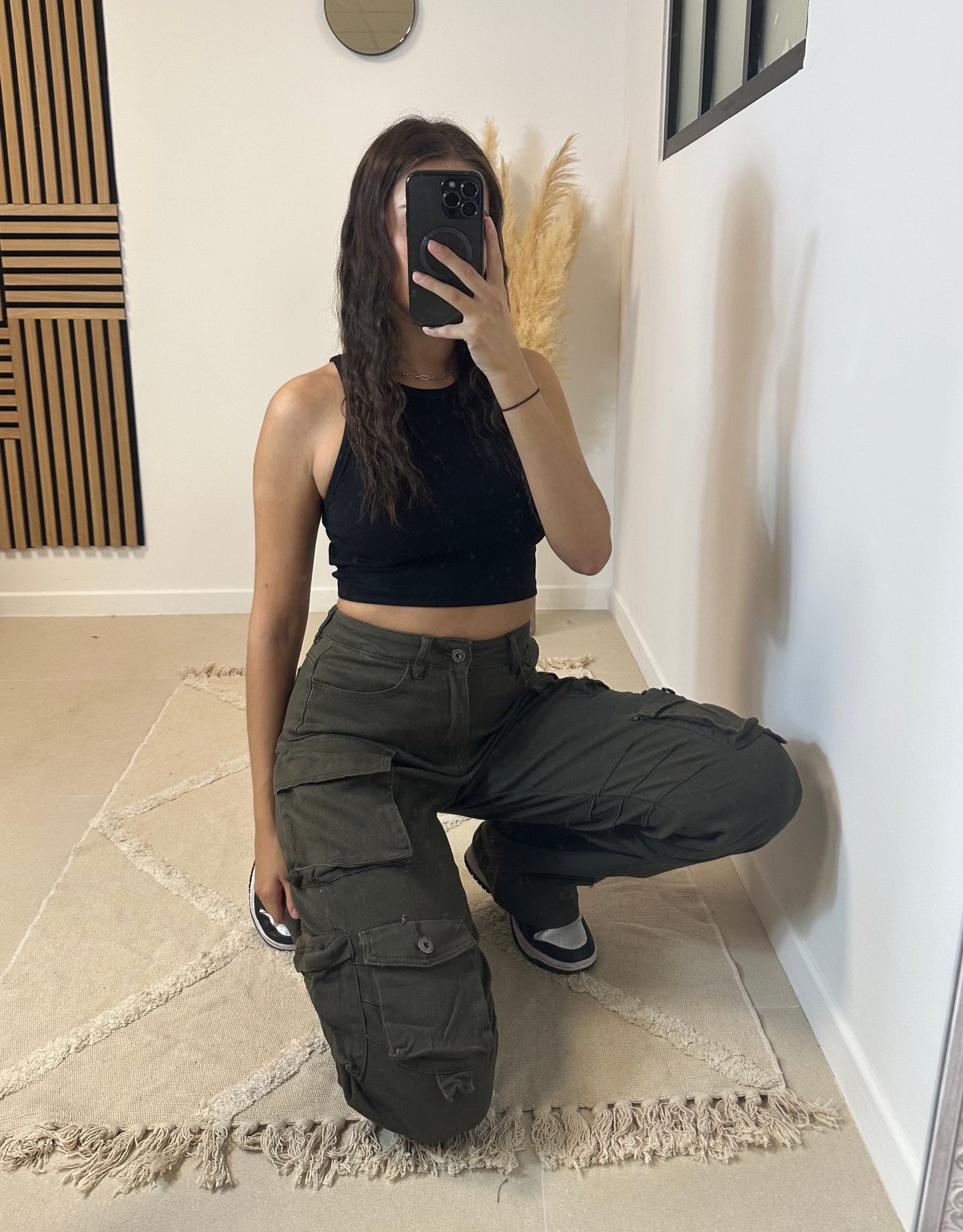 Jean cargo kaki
