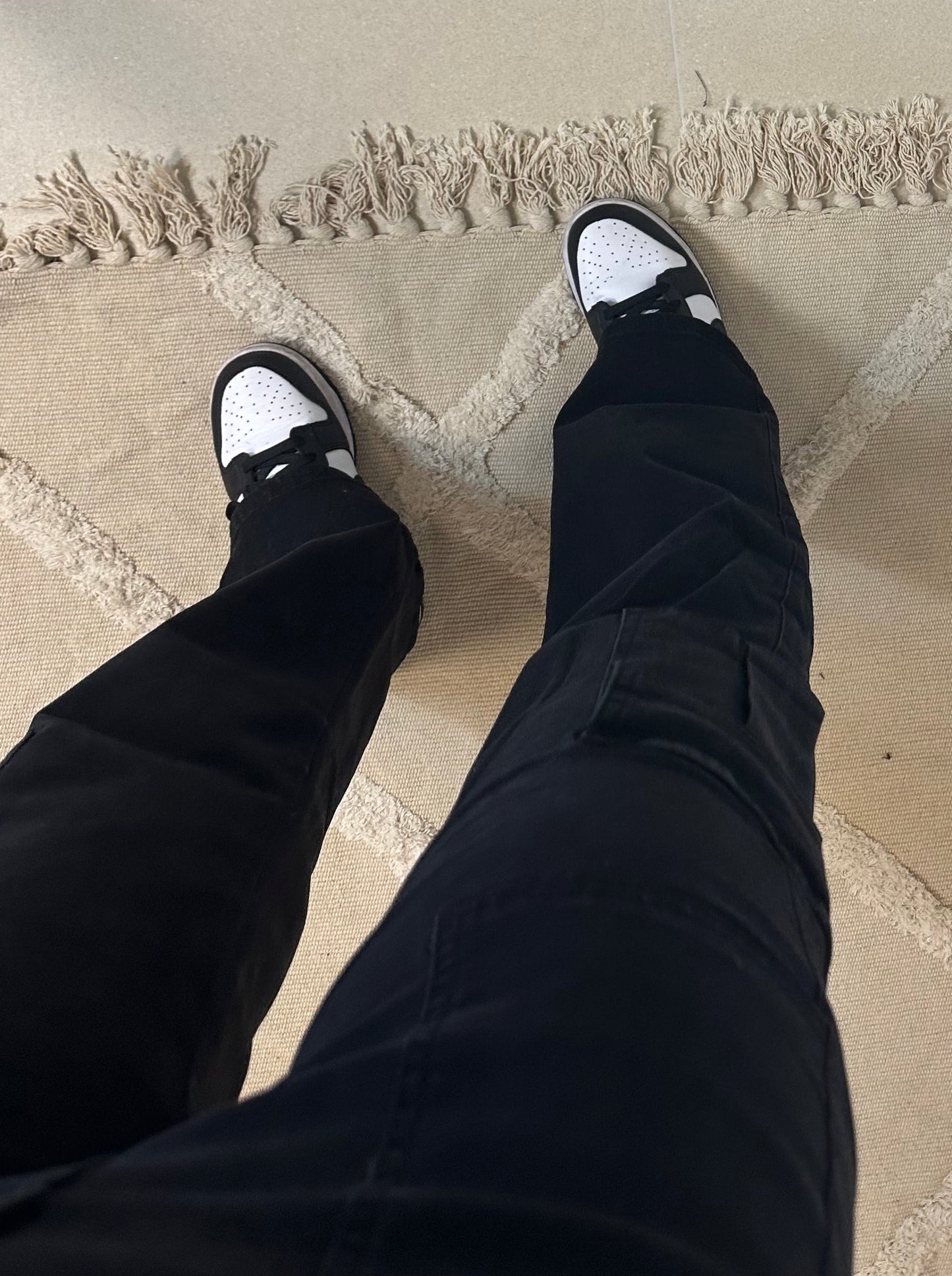 Jean cargo noir