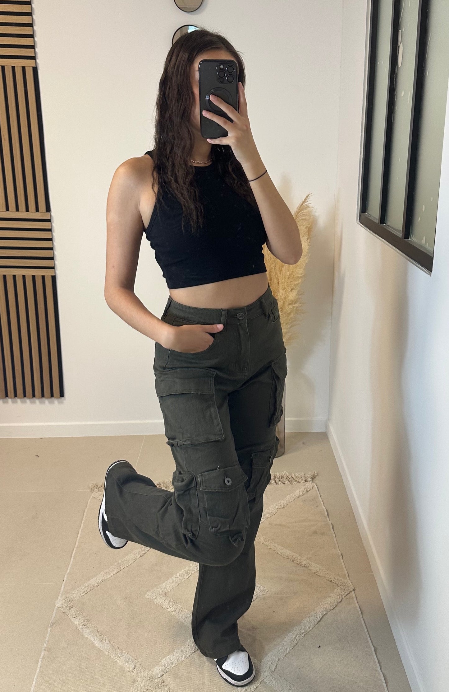 Jean cargo kaki