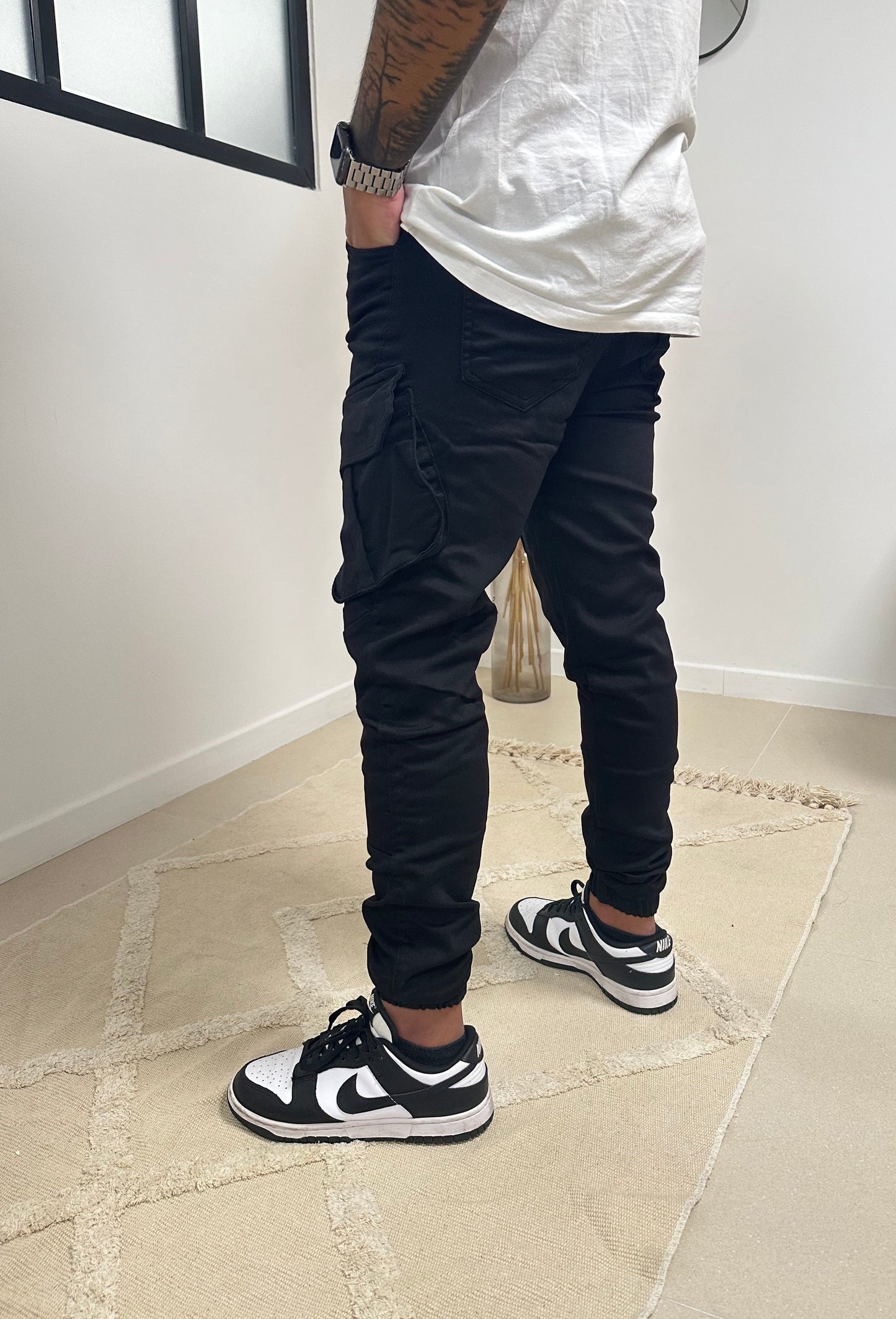 Pantalon cargo noir