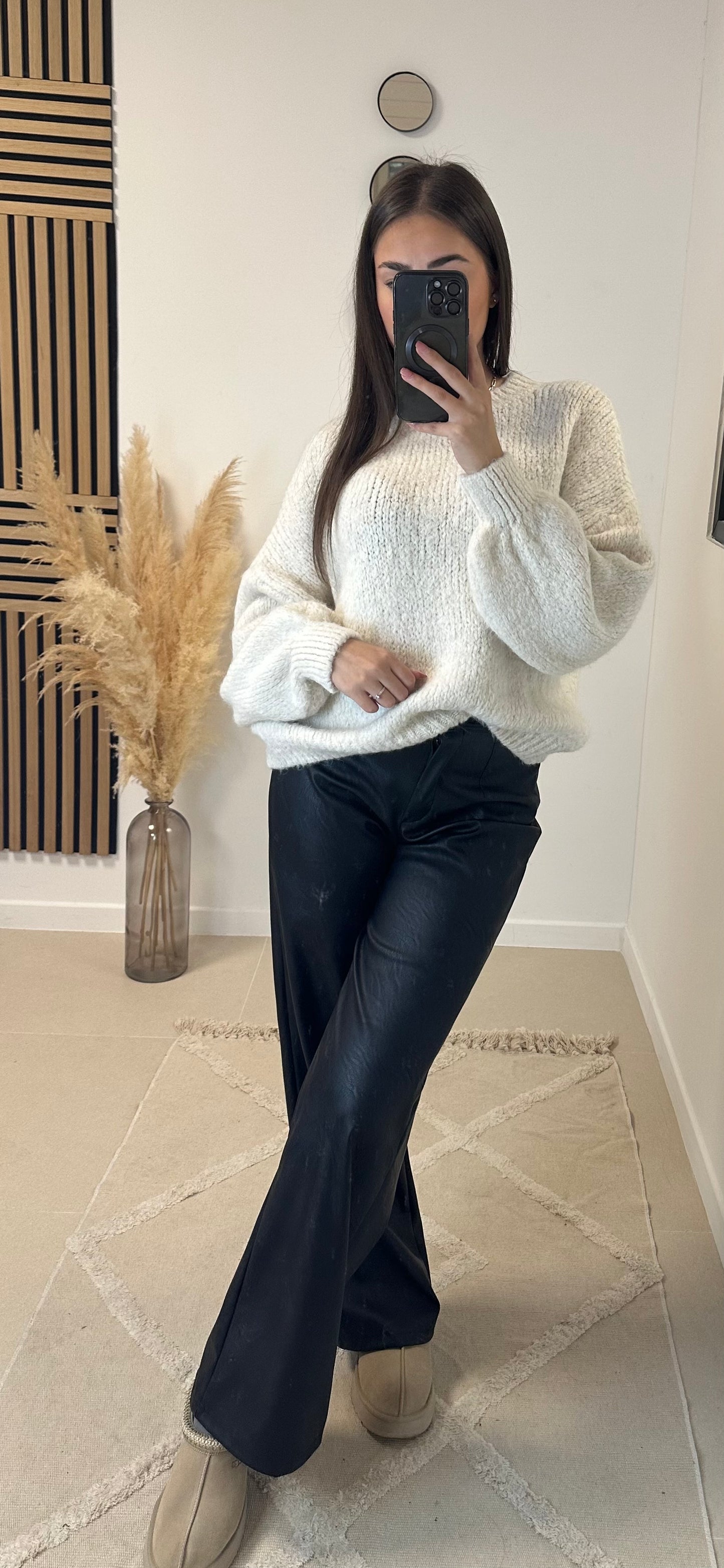 Pull doux crème