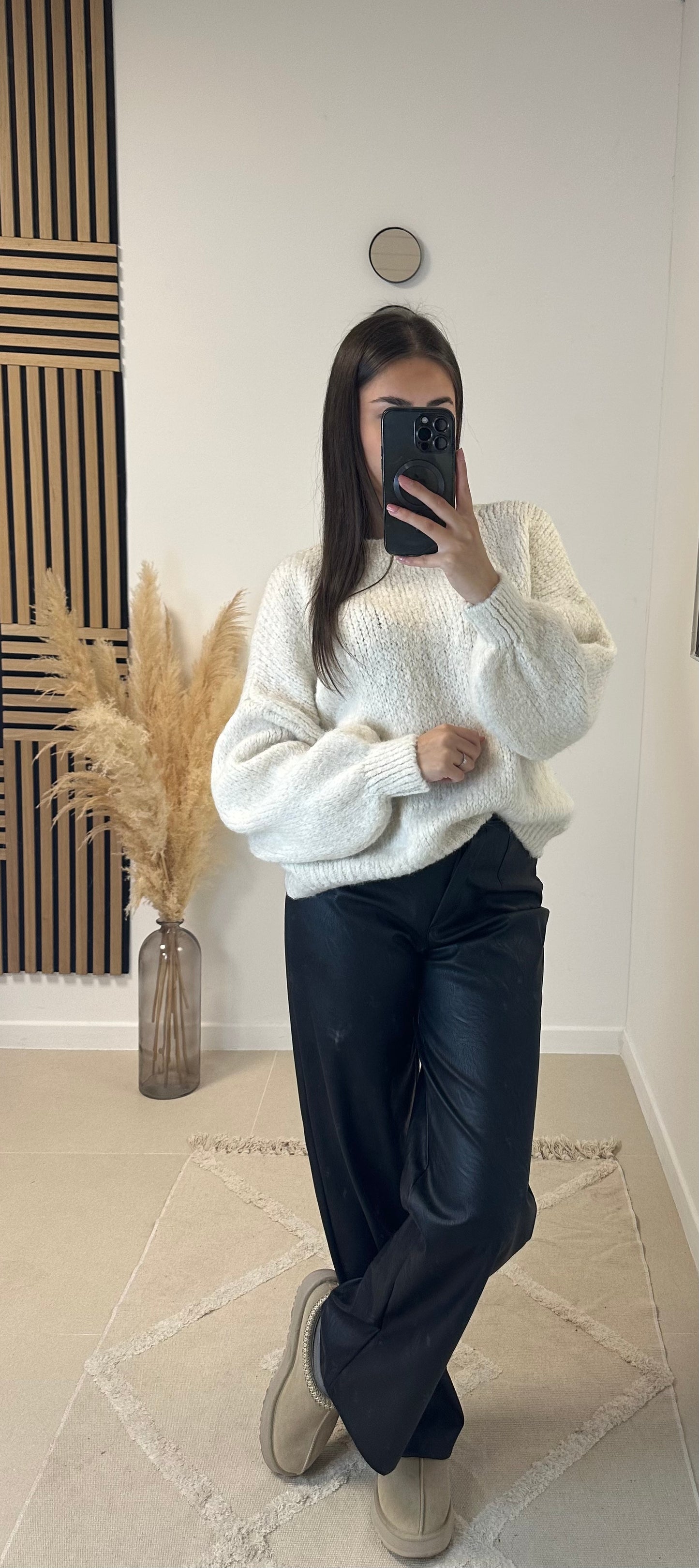 Pull doux crème