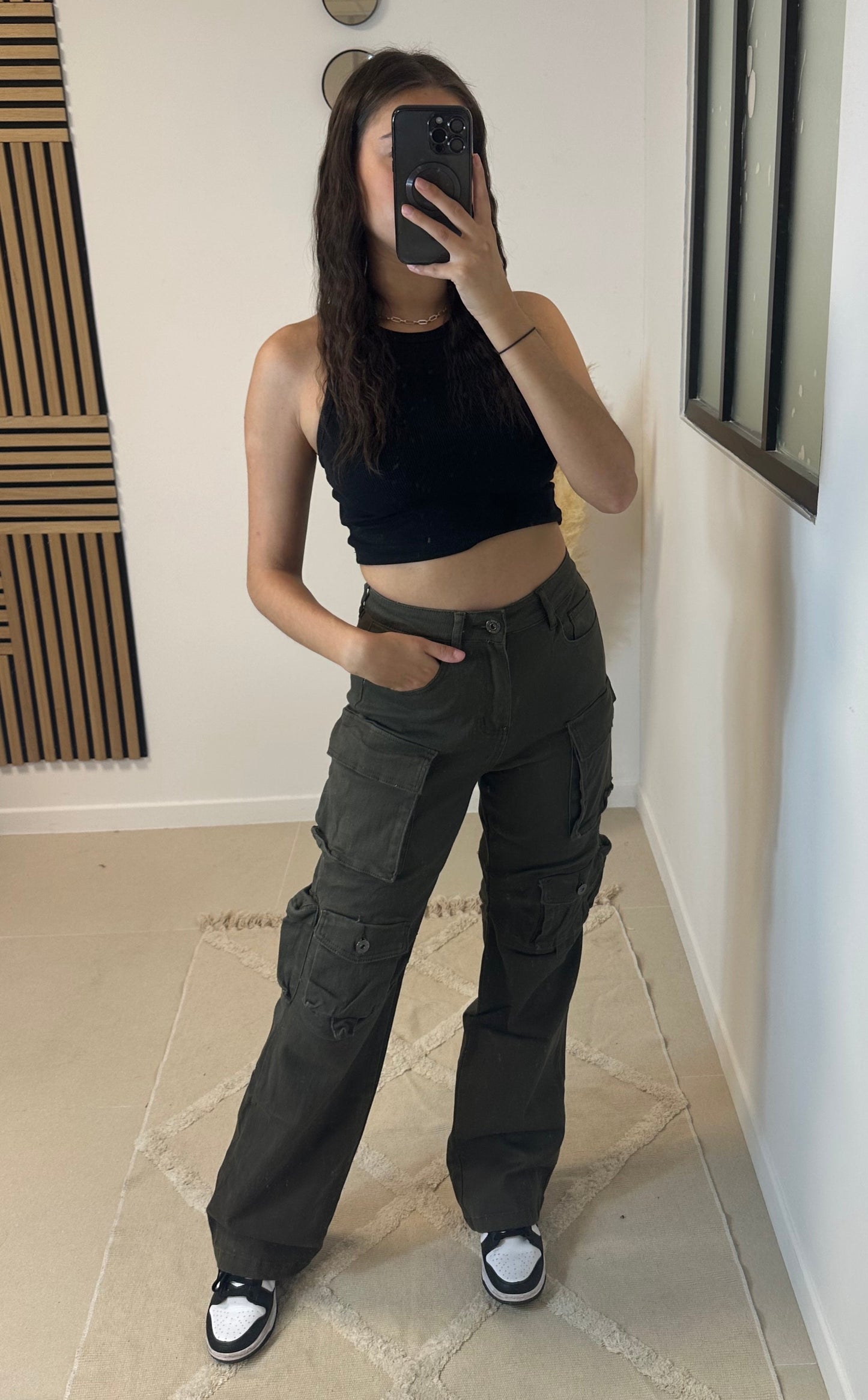 Jean cargo kaki