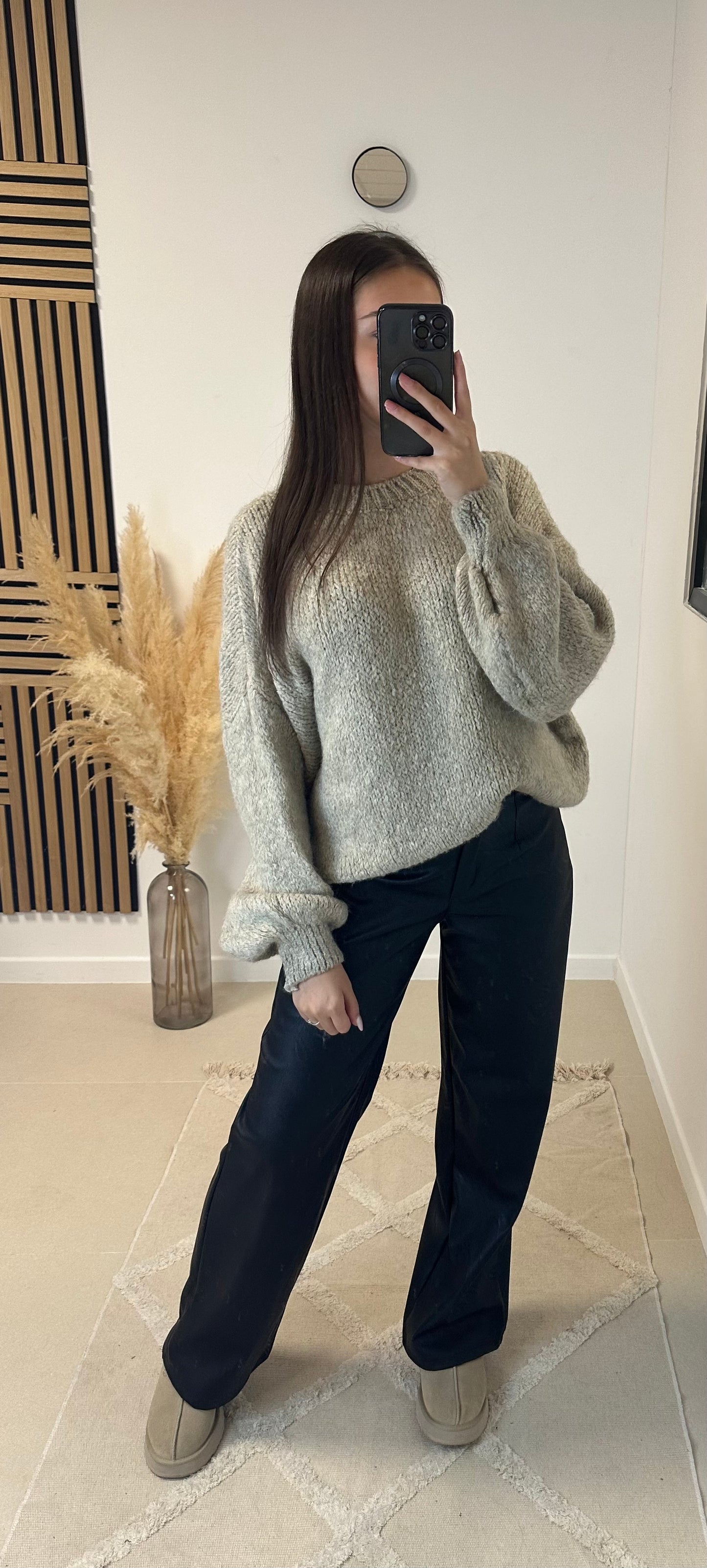 Pull doux beige
