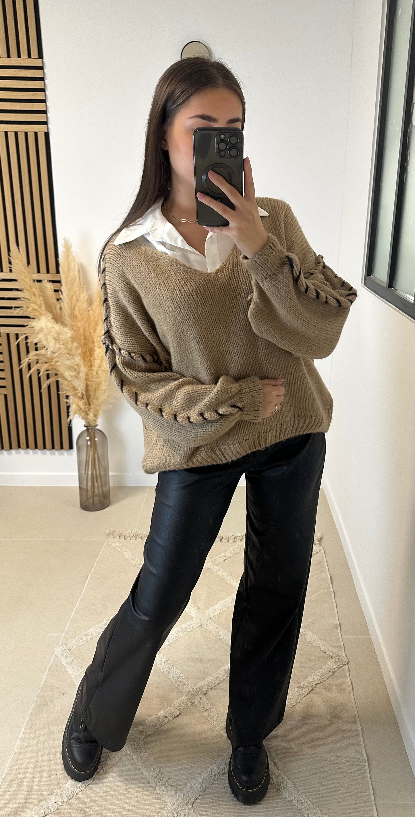 Pull torsadé camel