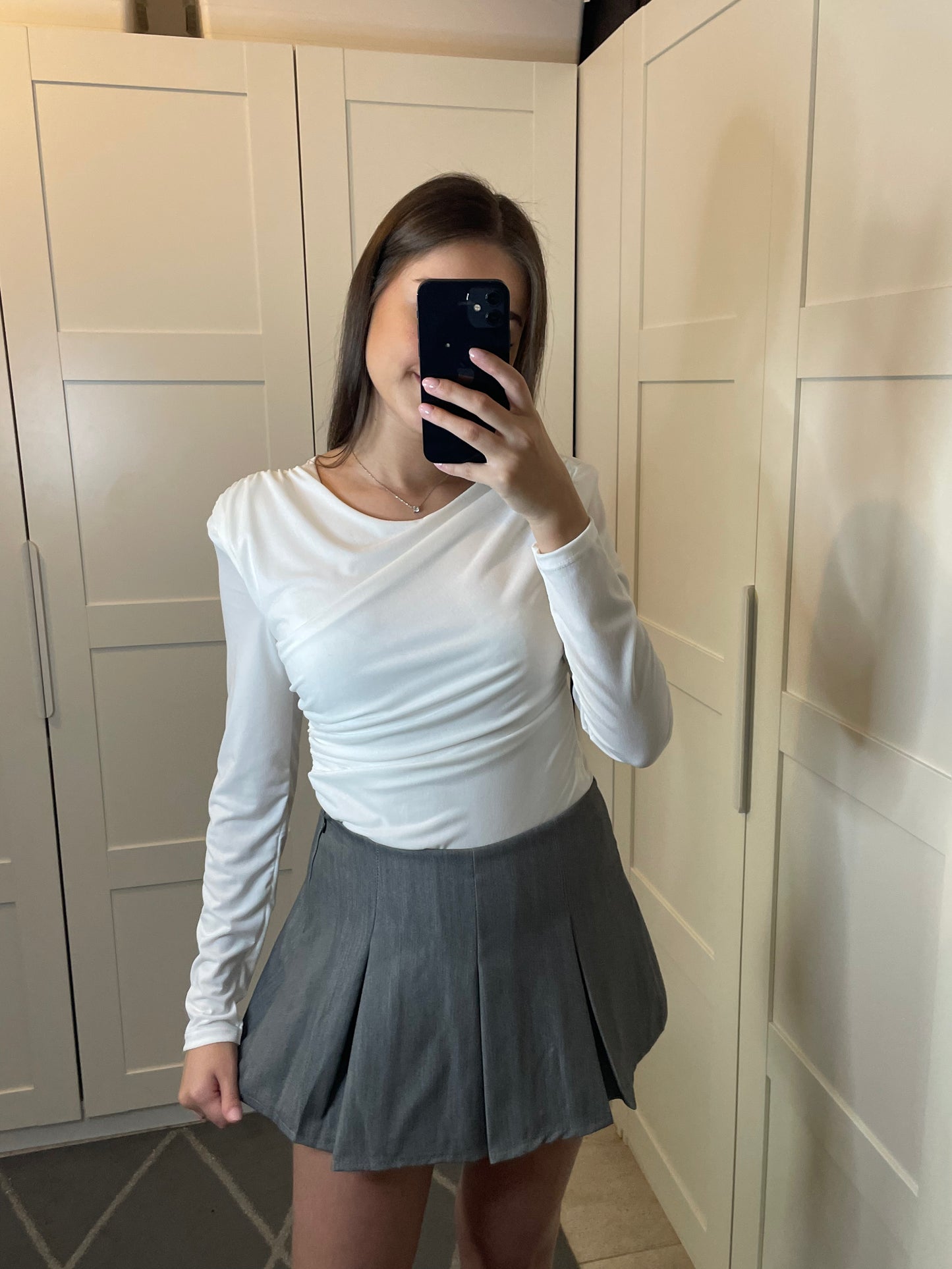 Jupe short grise